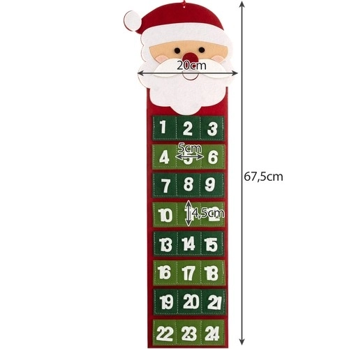 Viseči adventni koledar Ruhhy 22252