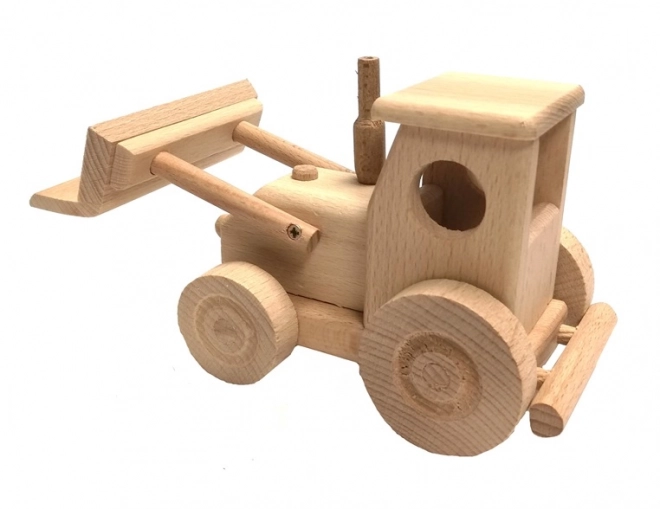 Leseni traktor z rezalnikom