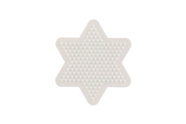 Podloga za likalne perlice Hama MIDI - zvezda, srce plastika 2 kosa v vrečki 9x9cm