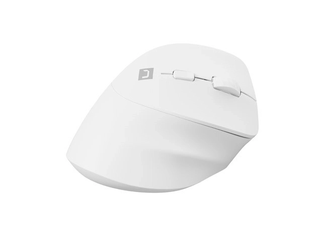 Vertikalna brezžična miška Crake 2 BT 5.2 + 2.4GHz bela