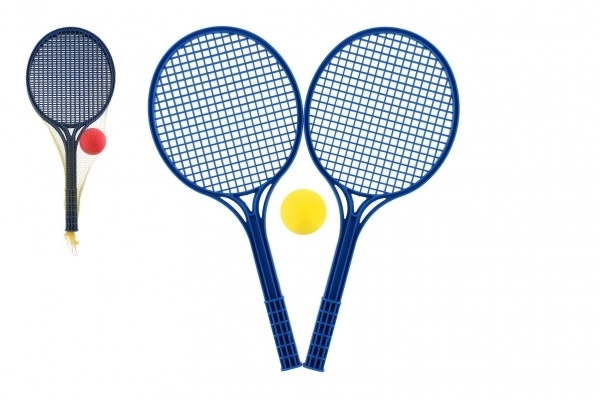 Mehki tenis plastični barvni+nogo 53cm v mreži