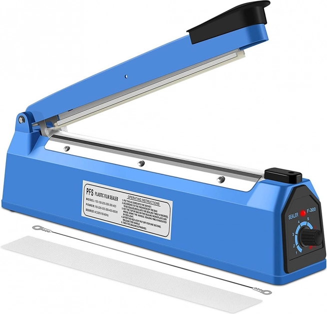 Ročni impulzni varilec folij s časovno regulacijo 300 mm, jeklen