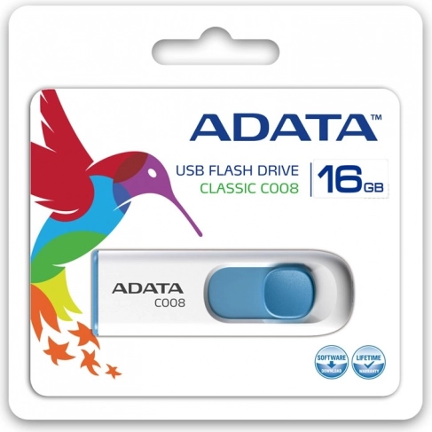 USB ključek ADATA 16 GB USB 2.0 belo-modra