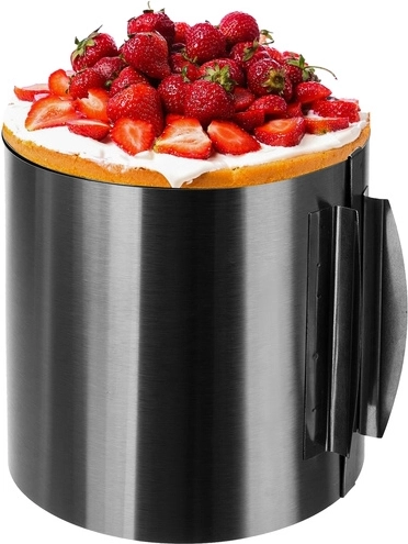 Nastavljiv nerjavni tortni obroč 16–30 cm, višina 15 cm RUHHY