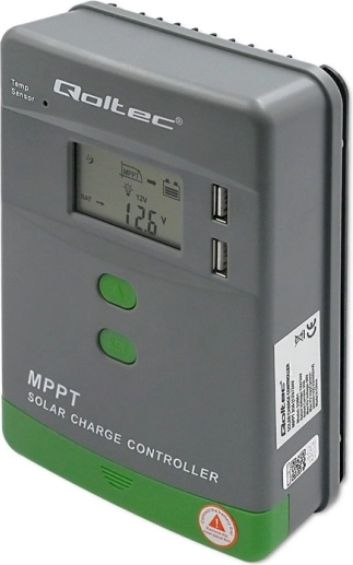 MPPT sončni krmilnik polnjenja 20 A 12/24 V z LCD in 2× USB