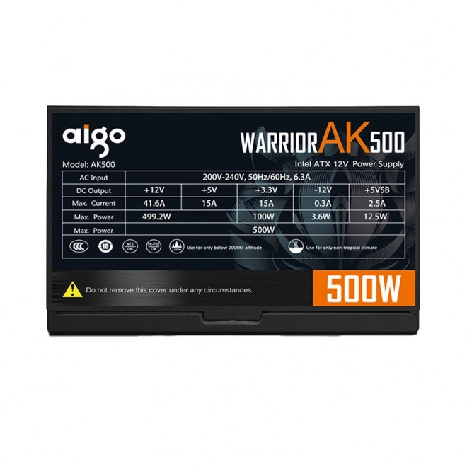 Računalniška napajalna Aigo Warrior AK500 črna