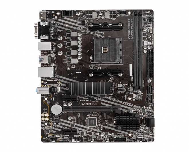 Osnovna plošča MSI A520M PRO mATX za AMD