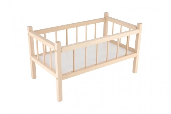 Posteljica za punčke les 49x28x28cm v vrečki