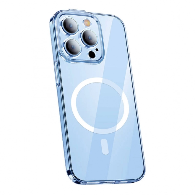 Magnetna prozorna torbica Baseus Crystal in kaljeno steklo za iPhone 14 Pro Max