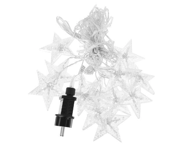 LED pisane zavese z zvezdicami - 2,5 m, 108 LED
