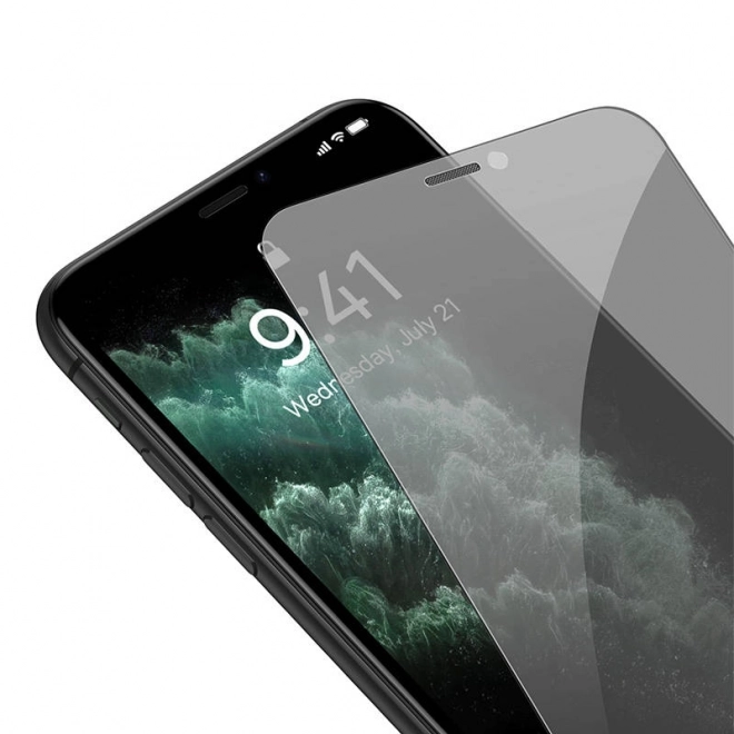 Baseus Crystal zasebnost zaščitno steklo za iPhone X/XS