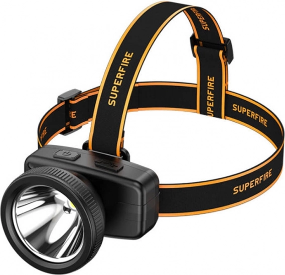 Naglavna svetilka Superfire HL55, 150 lm, USB‑C