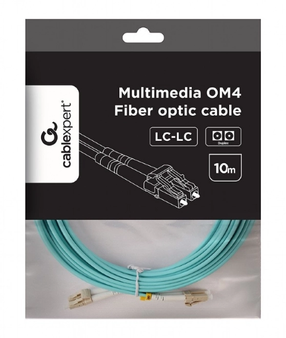 Duplex multimodno optično vlakno OM4 50/125, LC/LC, 10m
