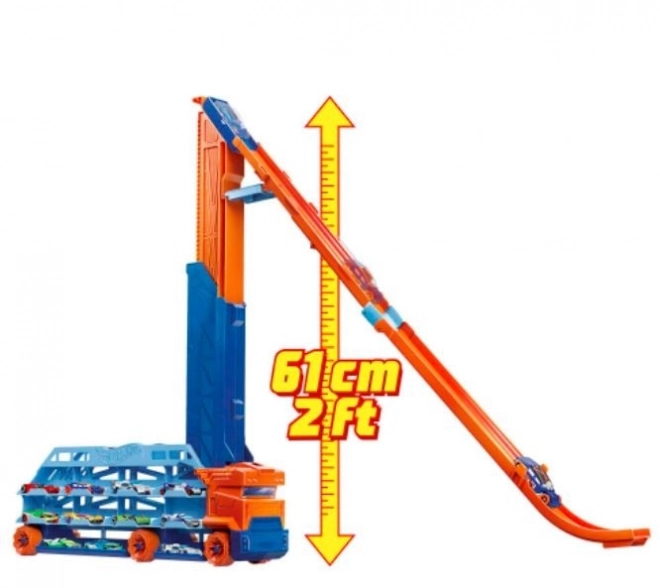 Hot Wheels Vlekač z visokotirno stezo HDY92