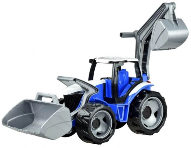 Traktor Lena z žlico in bagrom zeleno-rdeč
