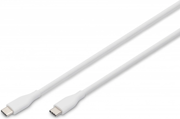 Silikonski USB-C na USB-C kabel, USB 2.0 60 W, 1 m bel