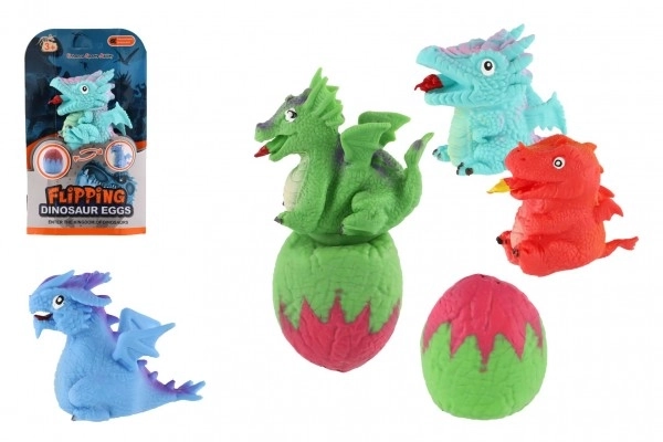 Preklopni dinozaver z jajčkom 15 cm
