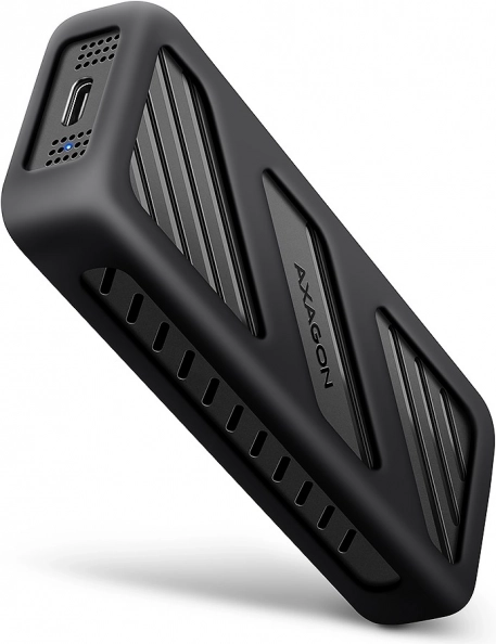 AXAGON oklepni ohišje – aluminijasto zunanje ohišje za M.2 NVMe SSD, USB‑C 3.2 Gen 2x2, 20 Gb/s