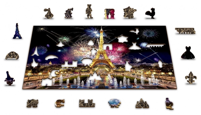 Leseno puzzle Nočna Pariz