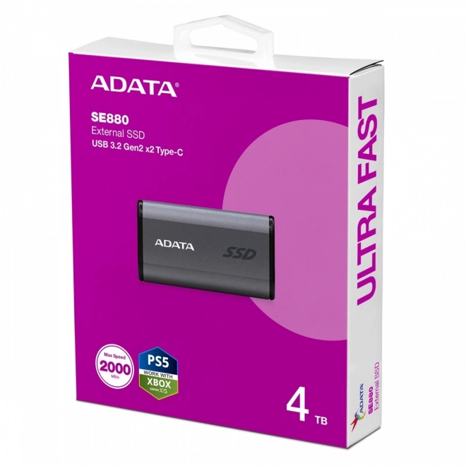 Zunanji SSD disk ADATA SE880 4TB USB 3.2 Gen2x2