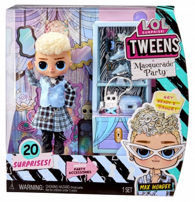 Tweens L.O.L. Surprise! maskenbal punčka Max Wonder