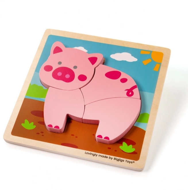 Bigjigs Toys Vstavljanka Prašiček