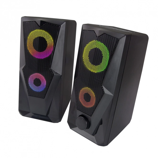 USB stereo zvočniki Led Rainbow Baila