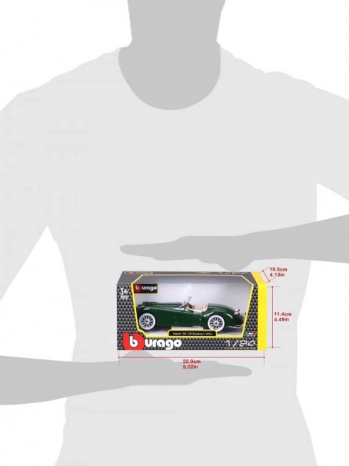 Bburago 1:24 Jaguar XK 120 Roadster (1951) zelena 18-22018