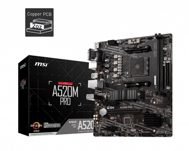 Osnovna plošča MSI A520M PRO mATX za AMD