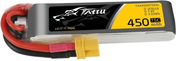 Tattu LiPo baterija 450 mAh 7,4 V 75C