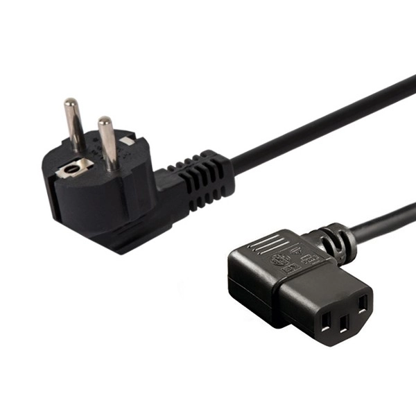 Napajalni kabel Schuko (M) kotni - IEC C13 kotni 1,8 m