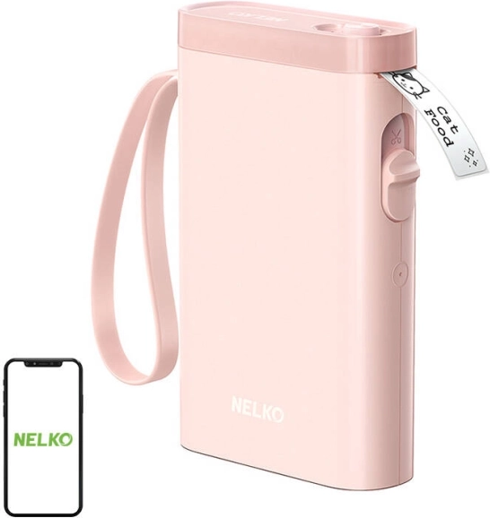 Termalni tiskalnik nalepk Nelko P21 (rožnata)