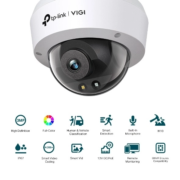 Kamera VIGI 4MP Dome s polnimi barvami