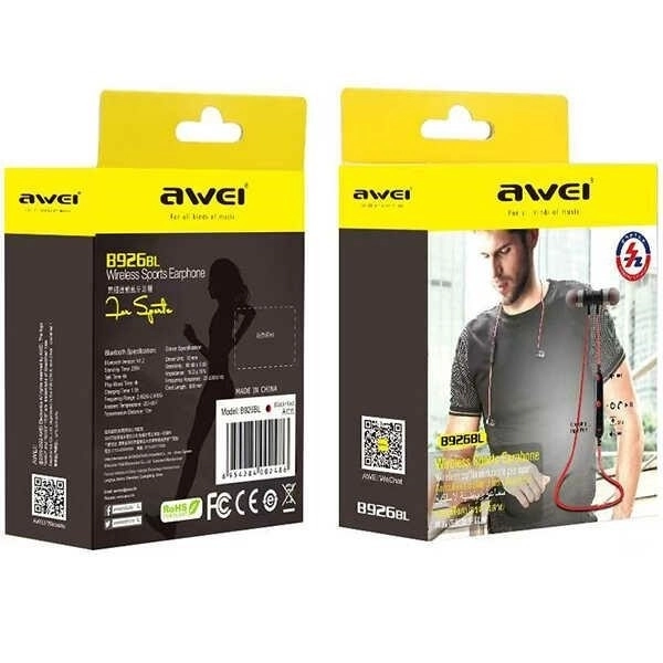 Awei Bluetooth športne slušalke B926BL črne