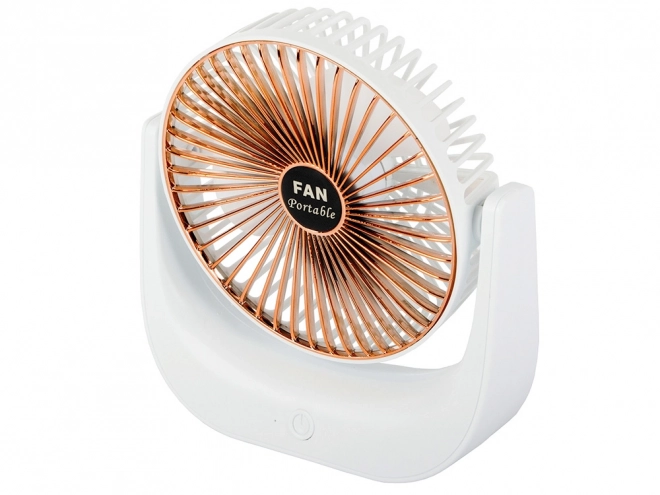 Brezžični namizni ventilator – Belo-roza