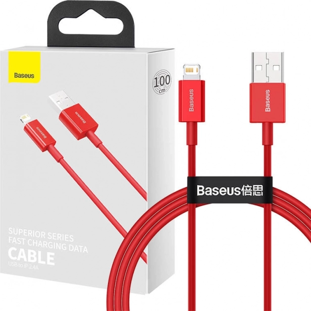 Baseus USB kabel za hitro polnjenje 1 m rdeč