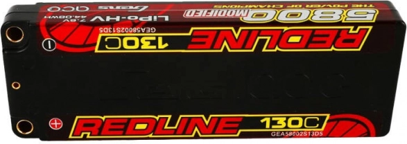 Gens Ace Redline 6000 mAh 15,2 V 130C 4S2P HV LiPo akumulator v trdem ohišju
