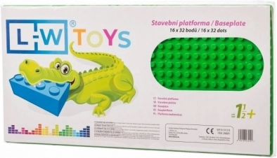 Gradbena podloga za LEGO DUPLO 16×32, 25,5 × 51 cm, zelena – L-W Toys