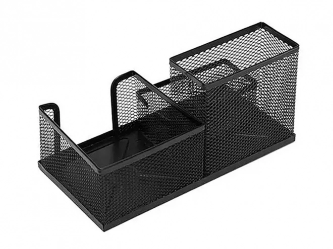 Kovinski namizni organizator s 3 predelki
