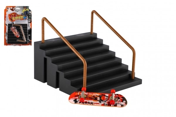 Stopnice z ograjo za fingerboard