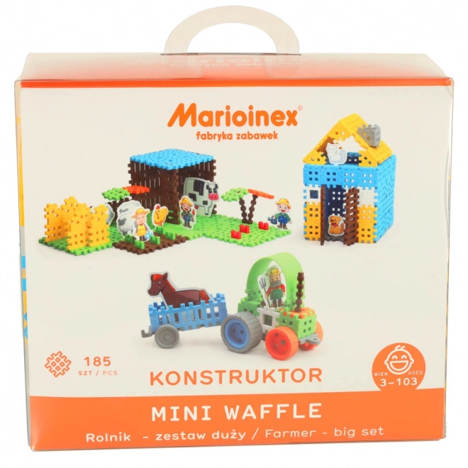 Gradbene kocke Mini Waffle - Kmet Velik set