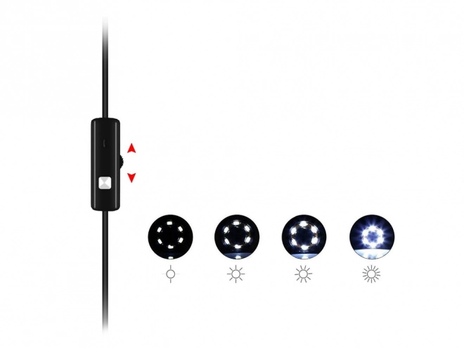 Endoskopska inšpekcijska kamera za android pc usb 5m led
