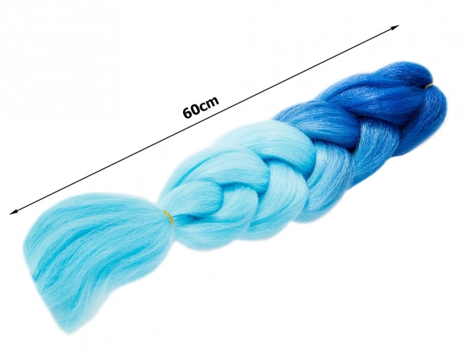 Sintetični lasje za ombre modre kite