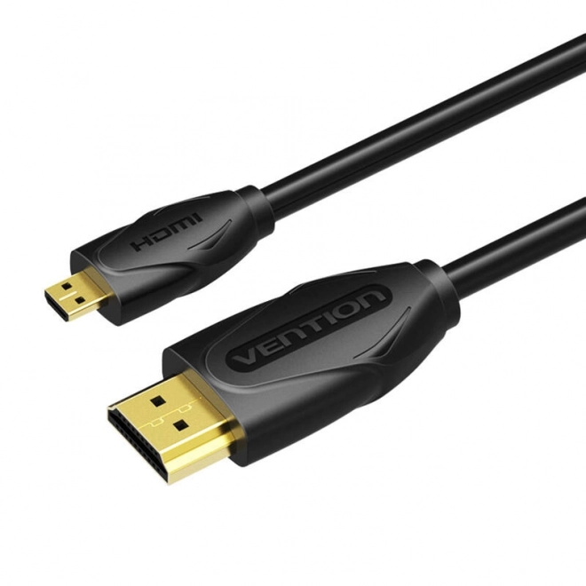 Kabel micro HDMI na HDMI Vention 1,5m črn