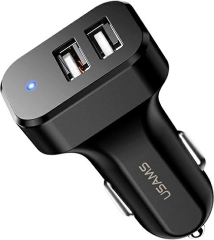 Avtopolnilec USAMS z 2× USB, 2,1 A