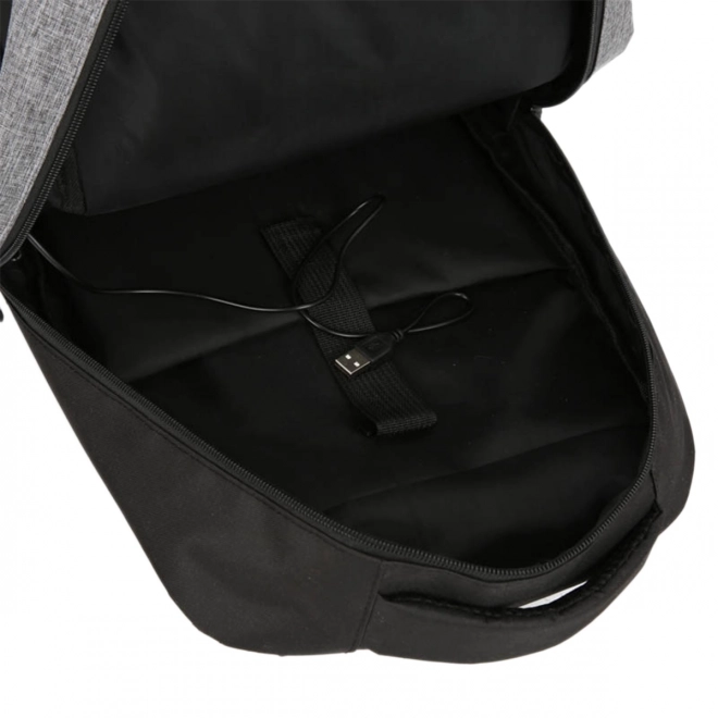 Komplet 3v1 siv nahrbtnik, torba in etui