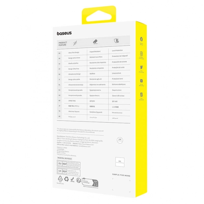 Kaljeno steklo Baseus 0,3 mm za iPhone 15 Pro