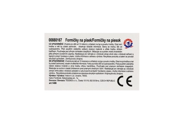 Modelčki potica za pesek 4 kosi plastični prevozna sredstva v mrežici 12m+