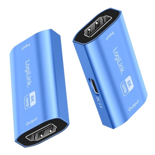 Ponovilec HDMI 8K/60HZ HDCP2.3, moder aluminij