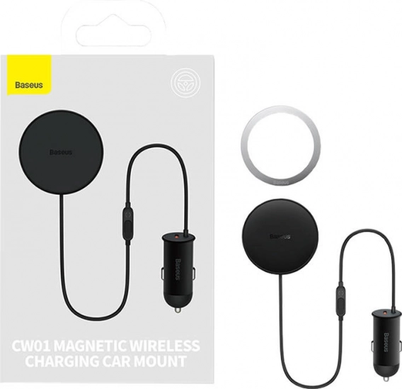 Magnetni avtomobilski nosilec Baseus z USB polnilnikom
